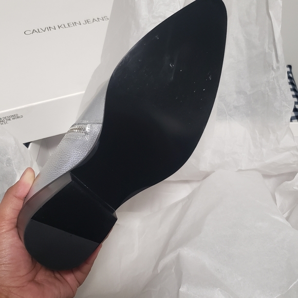 Calvin Klein Silver Boots - Picture 3 of 3